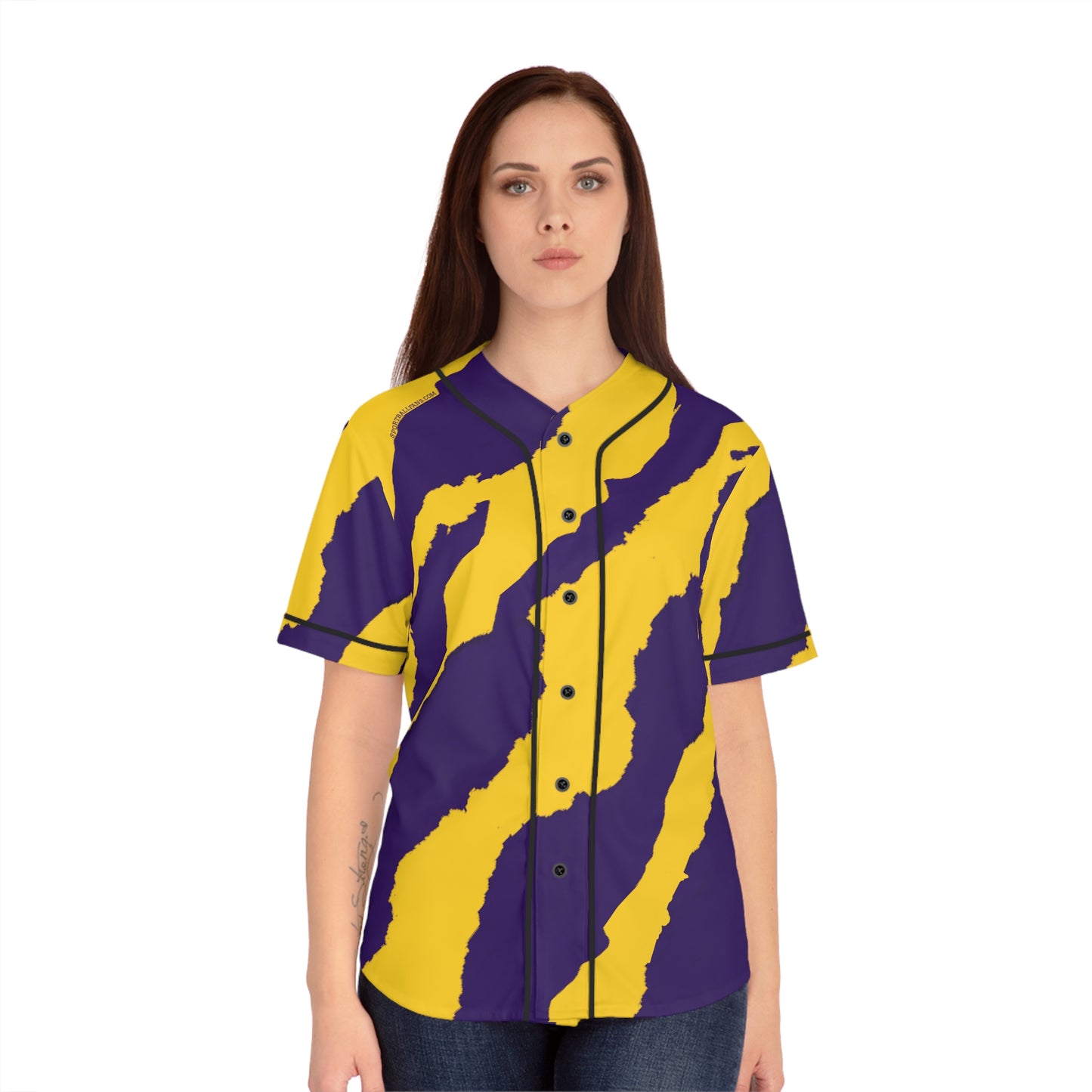 Women's Tiger Stripes Baseball Jersey