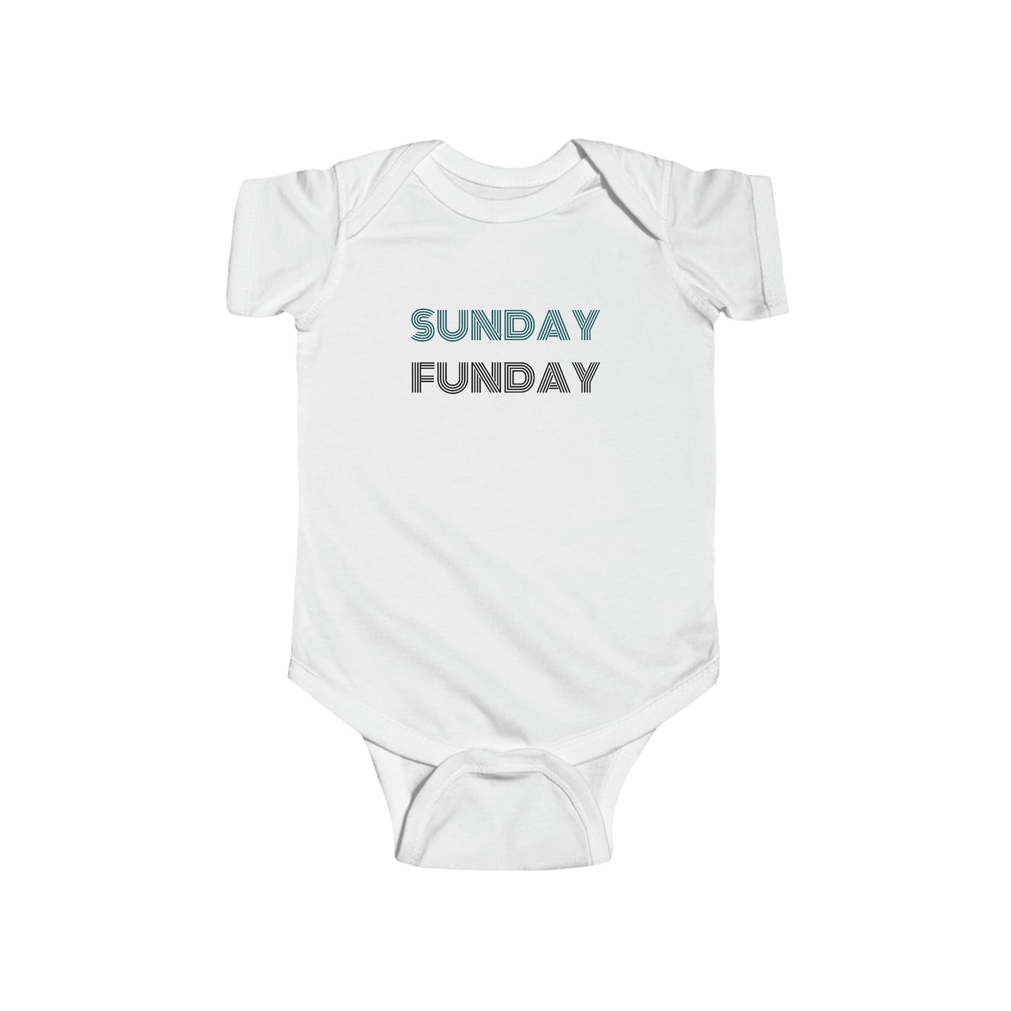 Baby Sunday Funday Eagles Short Sleeve Onesie