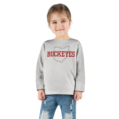 Toddler Buckeyes State Long Sleeve