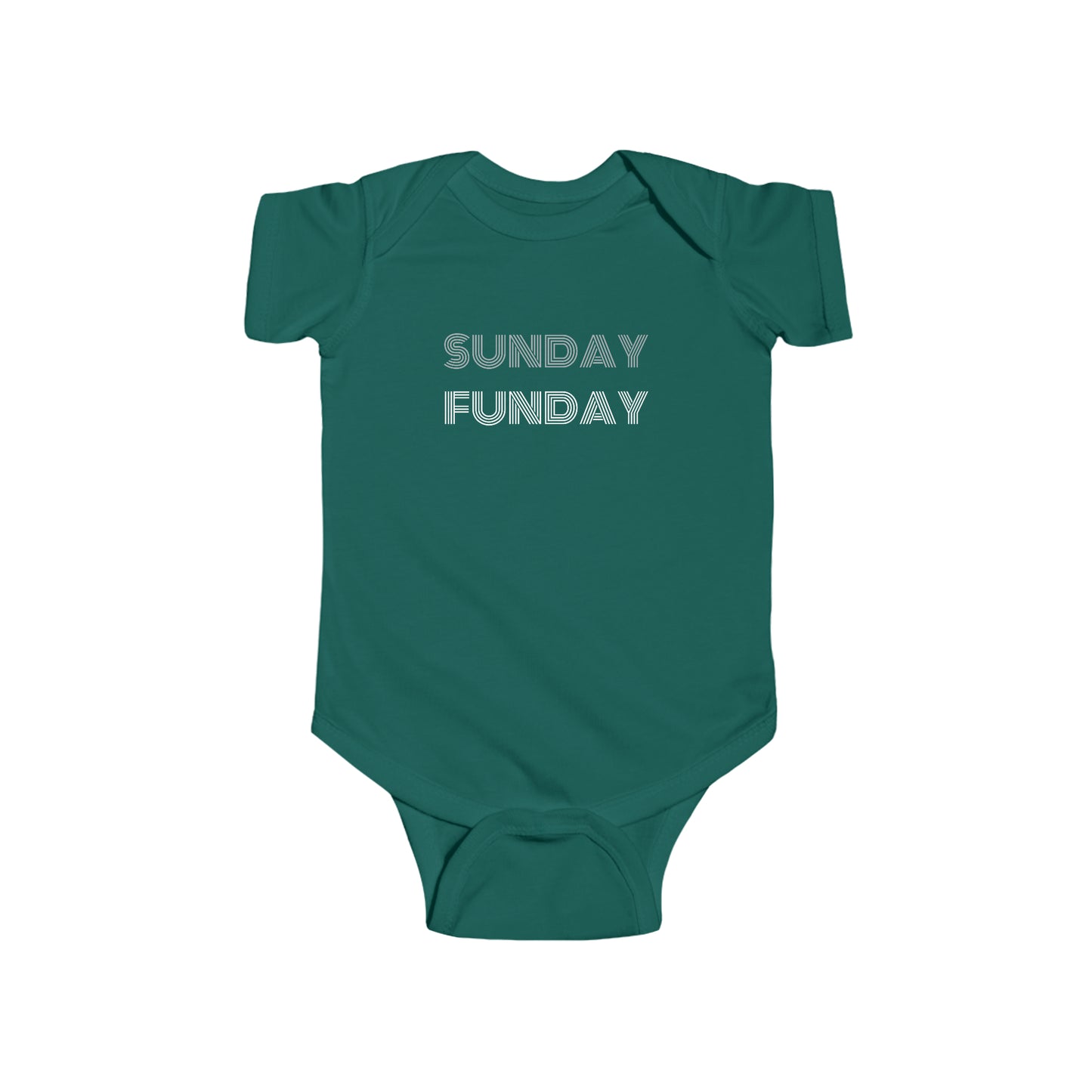 Baby Sunday Funday Eagles Short Sleeve Onesie