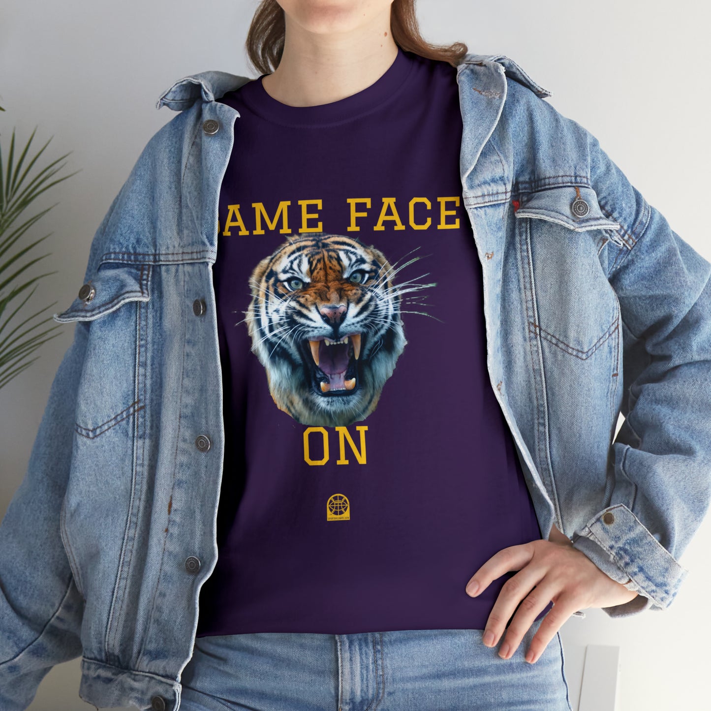 Tigers Game Face Heavy Cotton-Tee