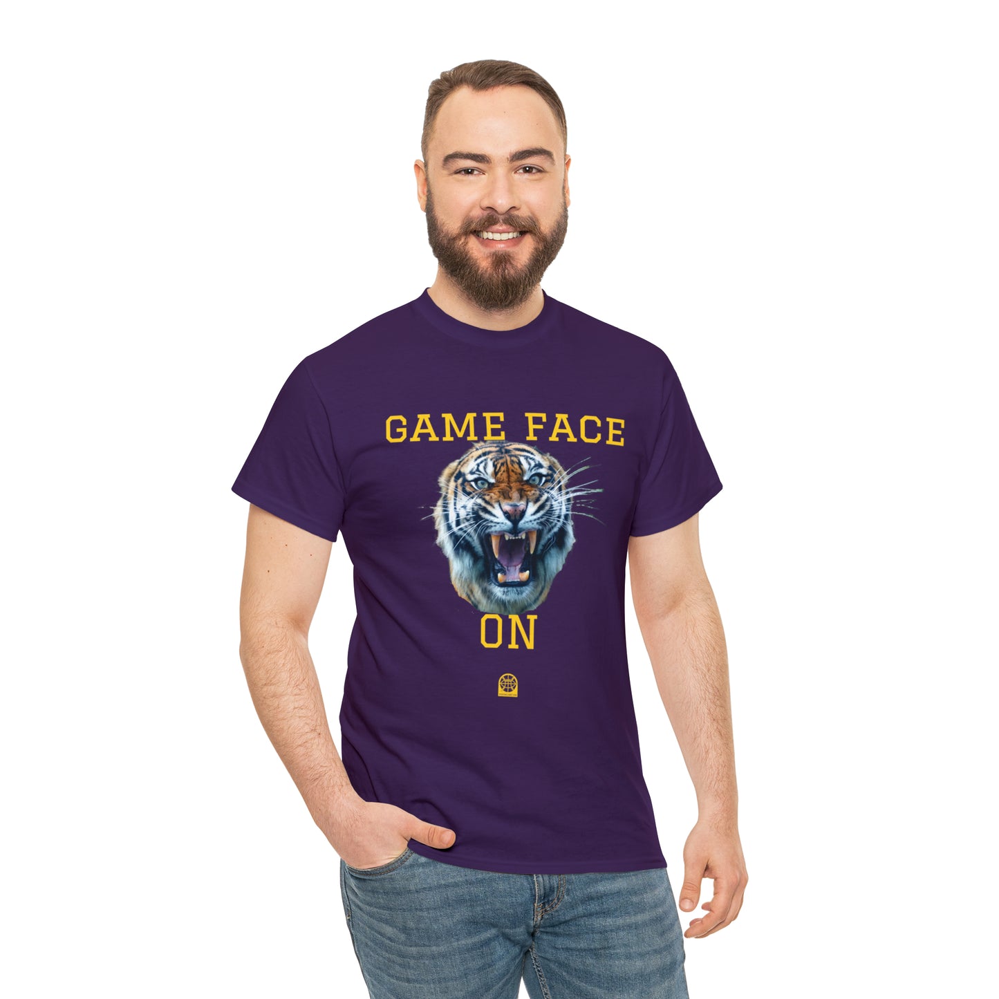 Tigers Game Face Heavy Cotton-Tee