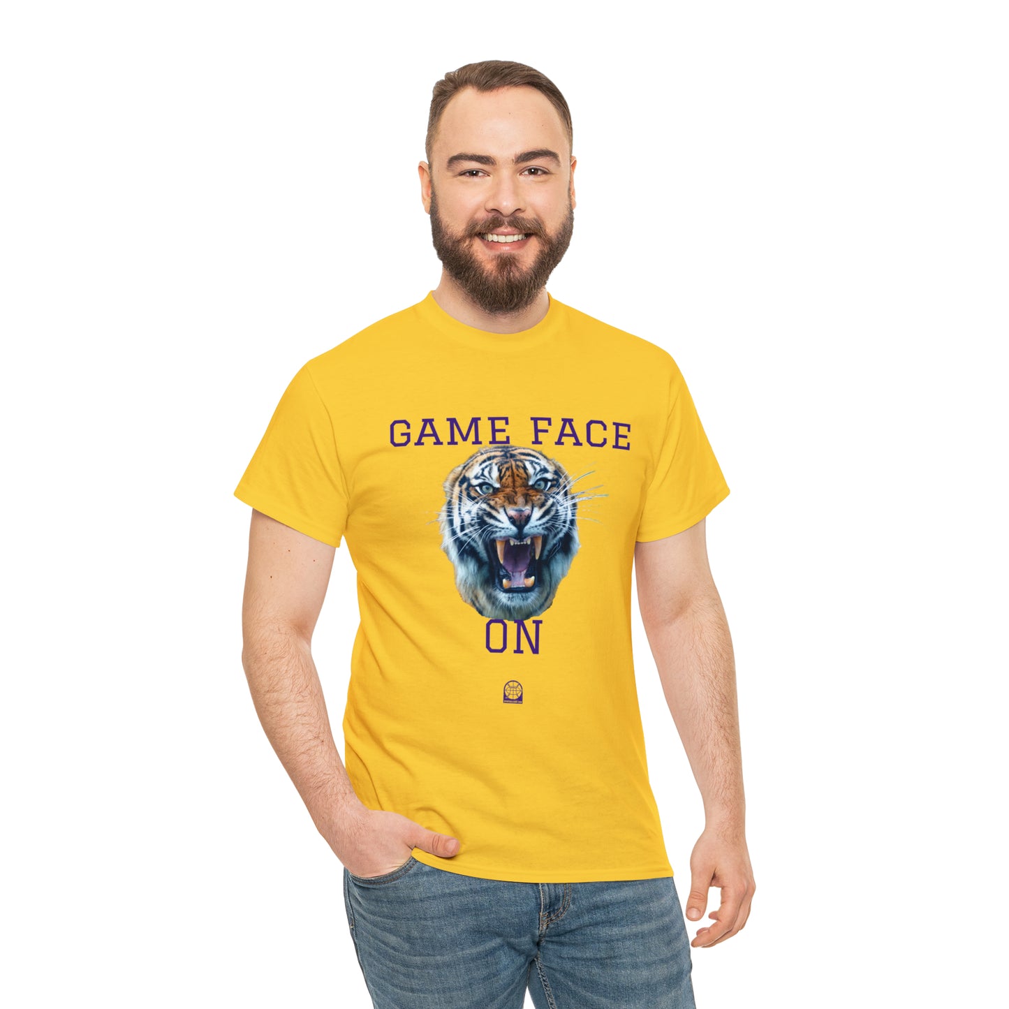 Tigers Game Face Heavy Cotton-Tee