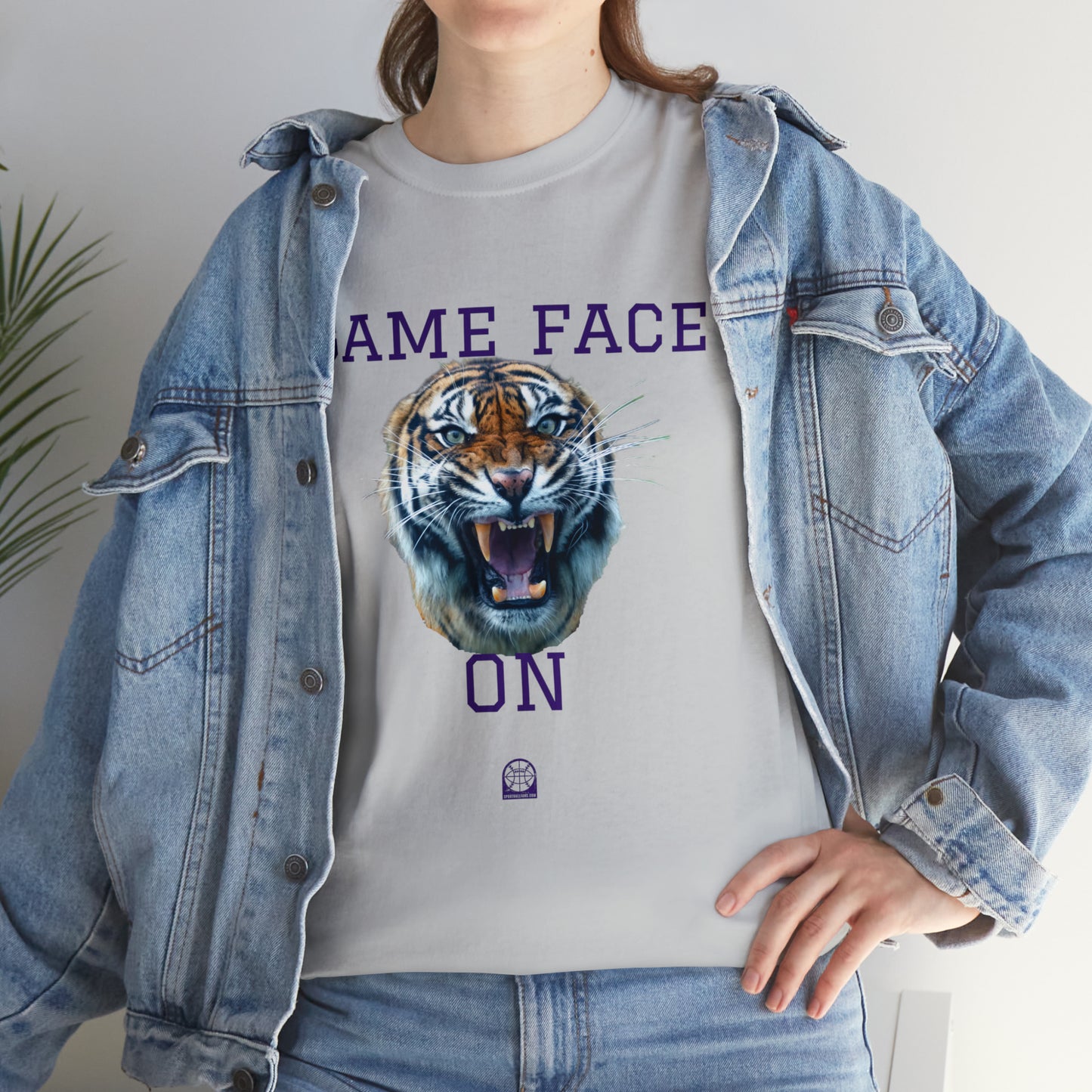 Tigers Game Face Heavy Cotton-Tee