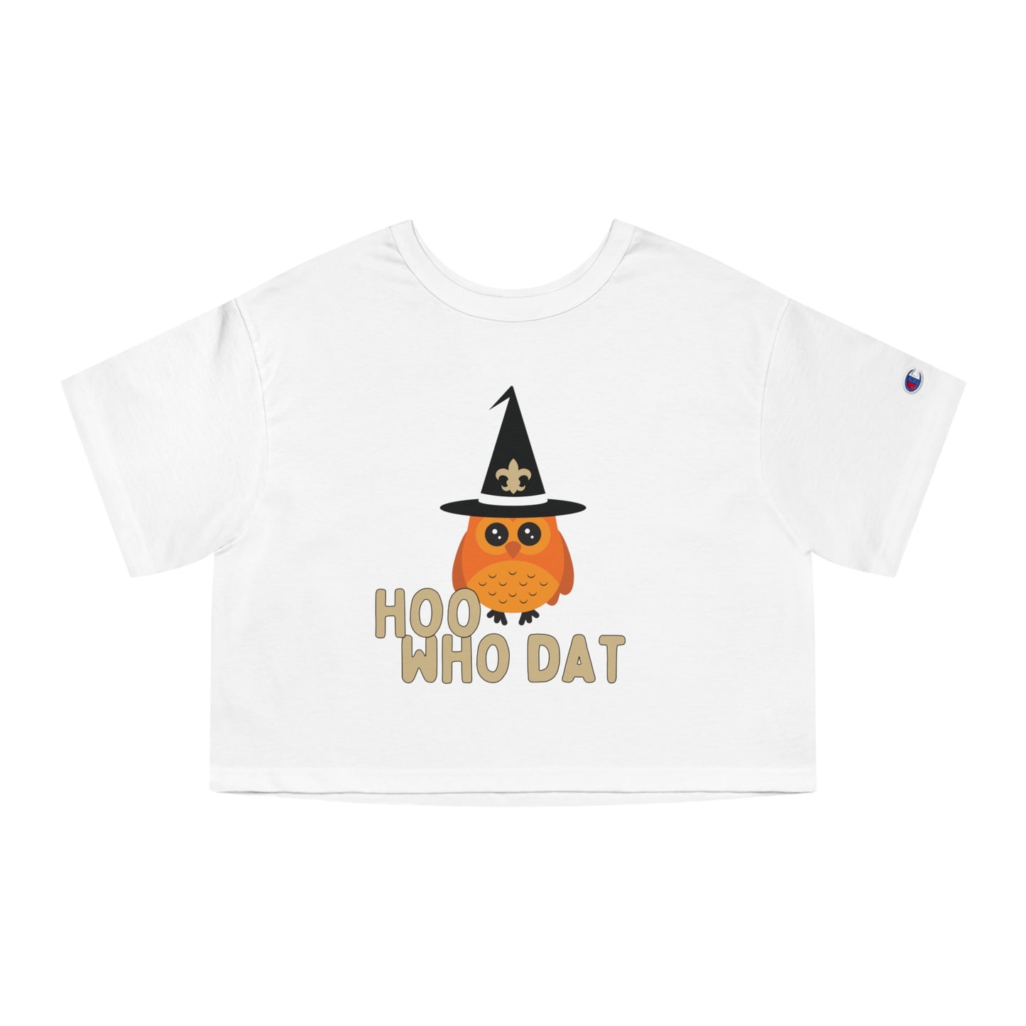 Hoo Who Dat Owl Cropped T-Shirt