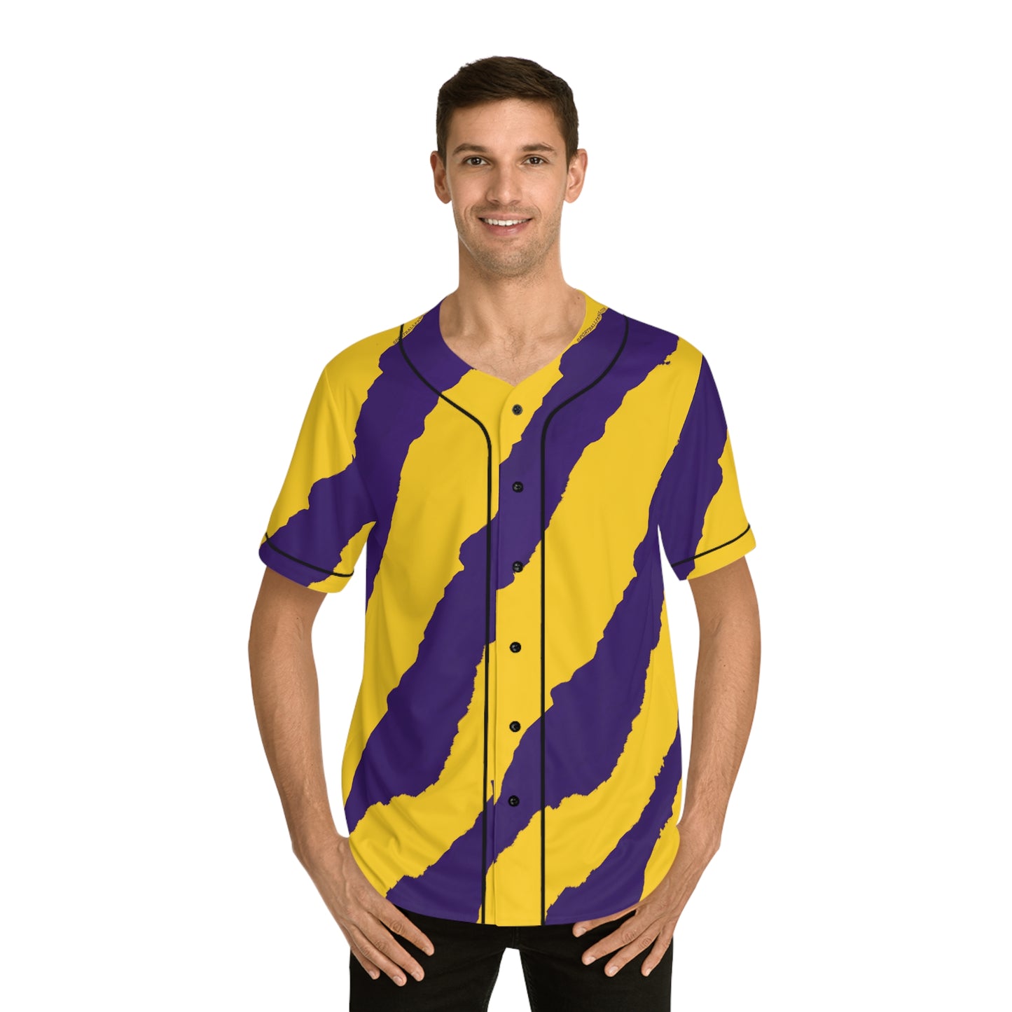 Men's Tiger Stripes Baseball Jersey