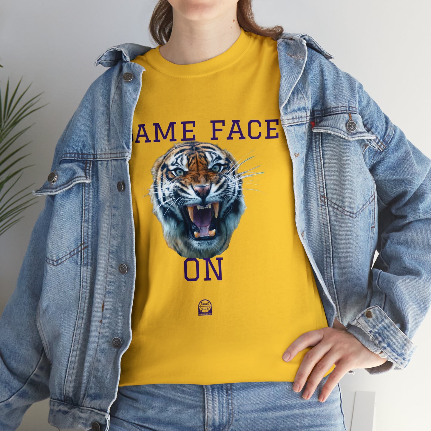 Tigers Game Face Heavy Cotton-Tee