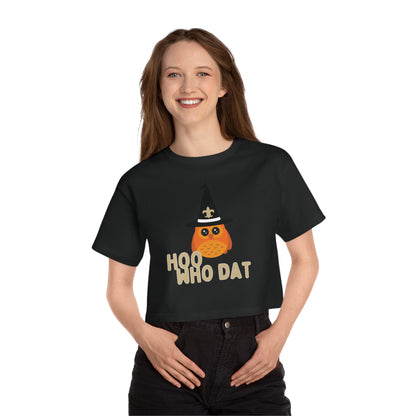 Hoo Who Dat Owl Cropped T-Shirt