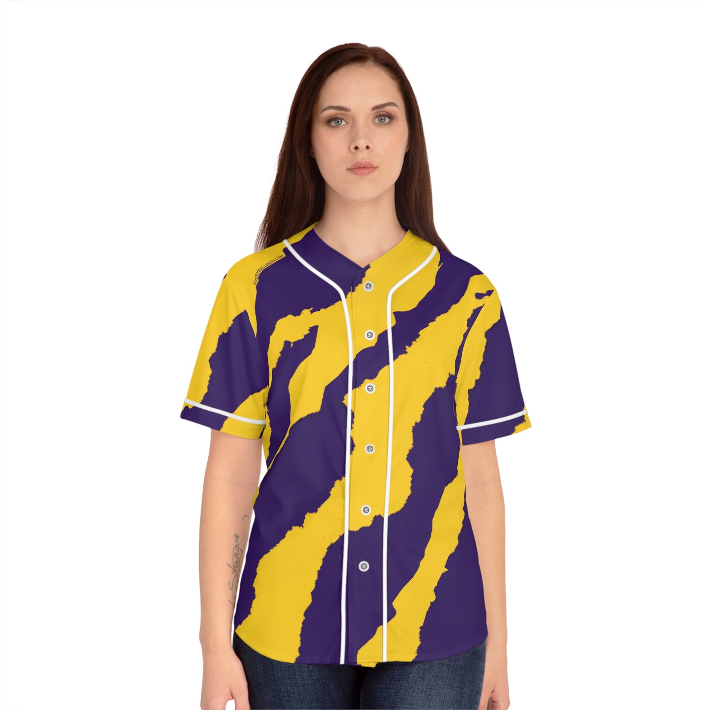 Women's Tiger Stripes Baseball Jersey